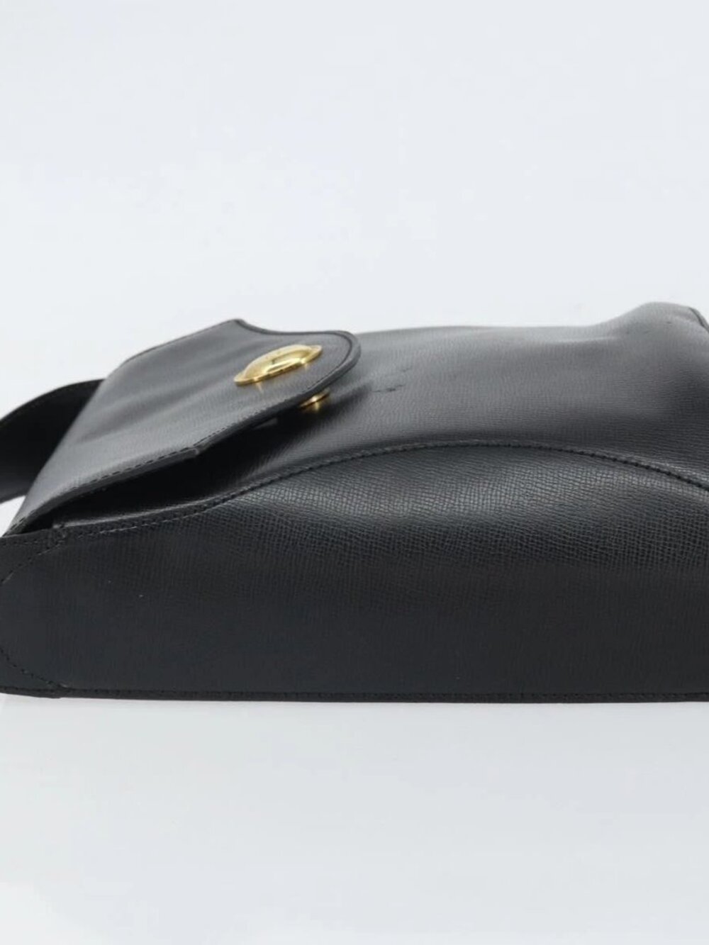 Christian Dior Shoulder Bag Leather Black Gold Auth 160970 - Picture 6 of 16